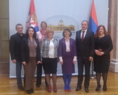 18 December 2019 The Head and members of the PFG with the UK and the UK Ambassador to Serbia 